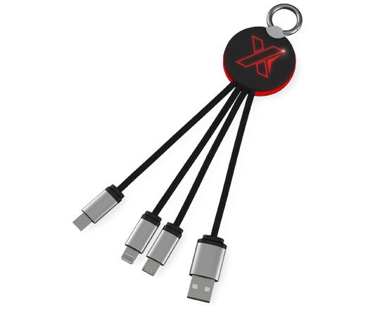 SCX.design C16 ring light-up cable Rouge, Noir - SCX.design 2PX00221 SCX.design C16 ring light-up cable Rouge, Noir - SCX.design 2PX00221