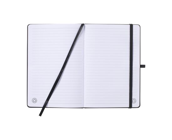 Recycled GRS PU Paper Notebook A5 Black -  319398