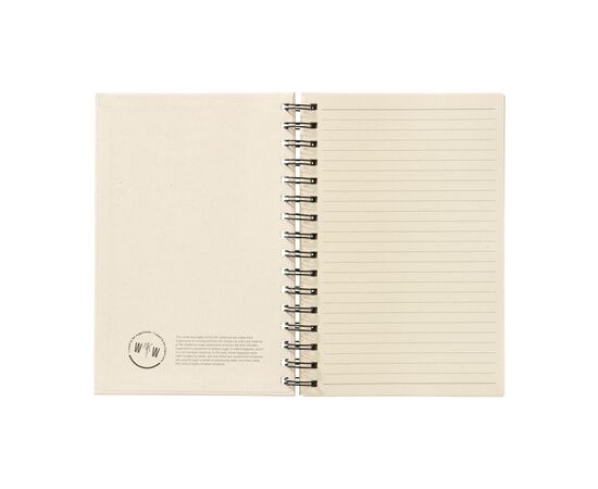 Sugarcane Bagasse Spiral Notebook A5 carnet Écru -  349742