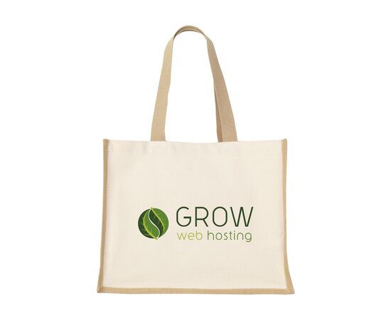 Jute Canvas Shopper (320 g/m²) sac shopping Naturel -  078341