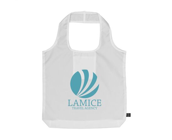 GRS RPET Shopper foldable shopping bag White -  078910
