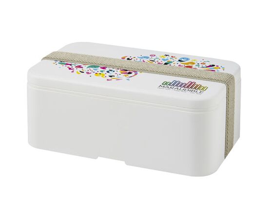MIYO enkellaagse lunchtrommel  Wit, Kiezelgrijs - Unbranded 22040001