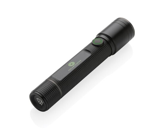 Gear X RCS recycled aluminum USB-rechargeable torch Black - GearX P513.901