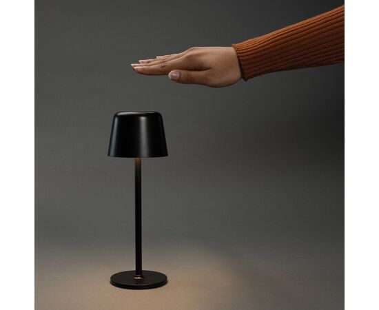 Zenic RCS recycled plastic USB re-chargable table lamp Black - XD Collection P513.9701