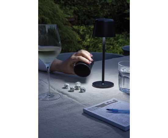 Zenic RCS recycled plastic USB re-chargable table lamp Black - XD Collection P513.9701