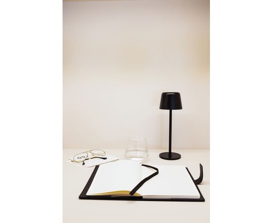 Zenic RCS recycled plastic USB re-chargable table lamp Black - XD Collection P513.9701