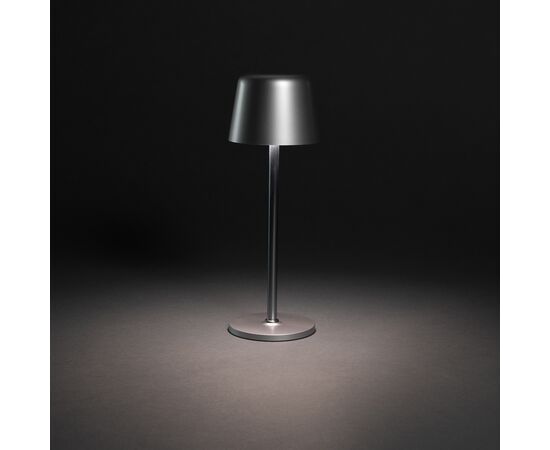 Lampe de table rechargeable par USB en plastique RCS Zenic Argent - XD Collection P513.9702