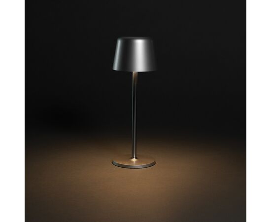 Lampe de table rechargeable par USB en plastique RCS Zenic Argent - XD Collection P513.9702