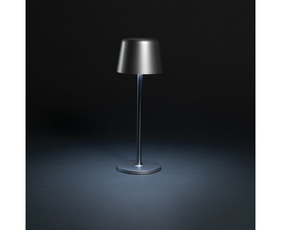 Lampe de table rechargeable par USB en plastique RCS Zenic Argent - XD Collection P513.9702