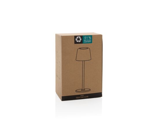 Lampe de table rechargeable par USB en plastique RCS Zenic Argent - XD Collection P513.9702