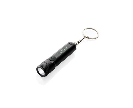 Gear X wiederaufladbare ultrahelle Key-Chain Taschenlampe Schwarz - GearX P514.5001