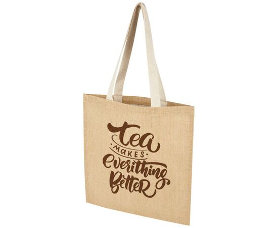 Juta 300 g/m² jute tote bag 7L Natural, White - Unbranded 12067306