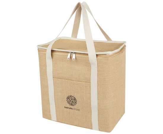 Juta juten koeltas 300 g/m², 19 l Naturel, Wit - Unbranded 12067606