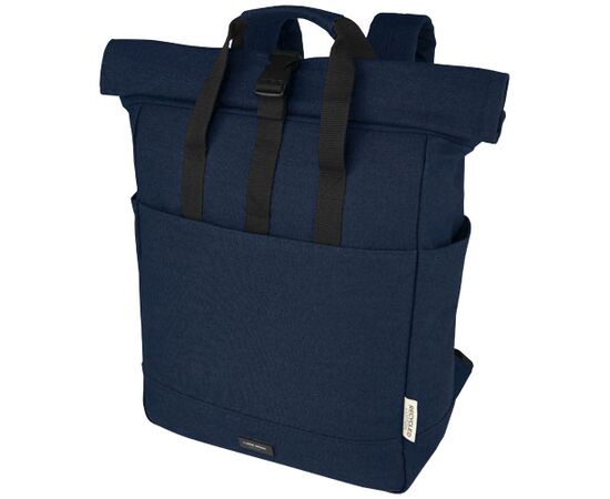 Sac à dos pour ordinateur portable Joey de 15 L en toile recyclée GRS 15 pouces avec dessus enroulable Marine - Unbranded 12067855 Sac à dos pour ordinateur portable Joey de 15 L en toile recyclée GRS 15 pouces avec dessus enroulable Marine - Unbranded 12067855