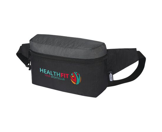 Trailhead GRS gerecycled lichtgewicht buiktasje 2,5 l Zwart, Grijs - Unbranded 12068490