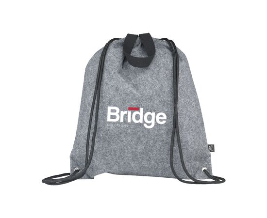 GRS RPET Felt PromoBag Plus backpack Grey -  170590 GRS RPET Felt PromoBag Plus backpack Grey -  170590