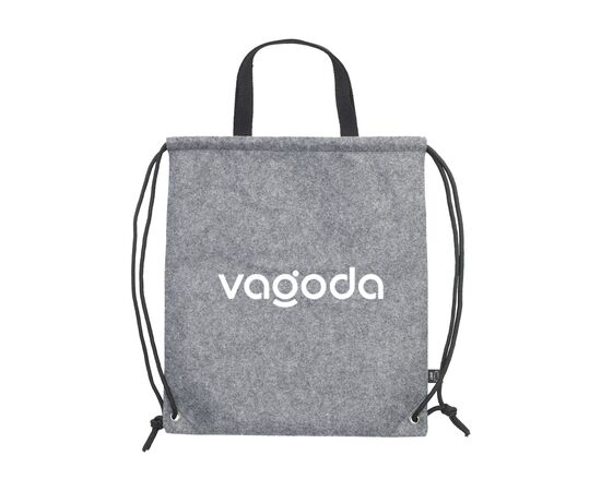 GRS RPET Felt PromoBag Plus backpack Grey -  170590 GRS RPET Felt PromoBag Plus backpack Grey -  170590