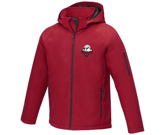 Notus men's padded softshell jacket Red - Elevate Essentials 38338210