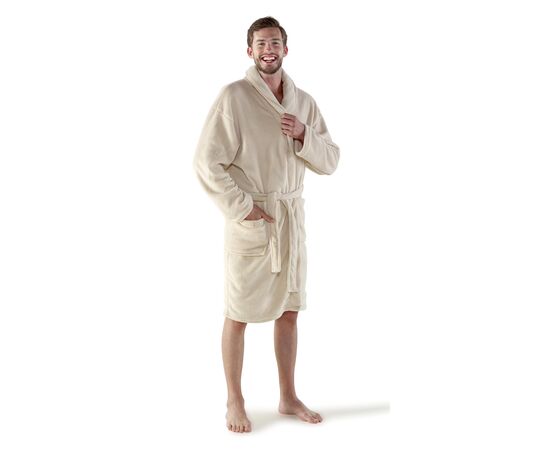 Fleece-Bademantel Derek Beige -  7775.357.L/XL