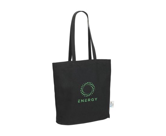Wolkat Rabat Recycled Textile Shopper winkeltas Zwart - Wolkat 121898