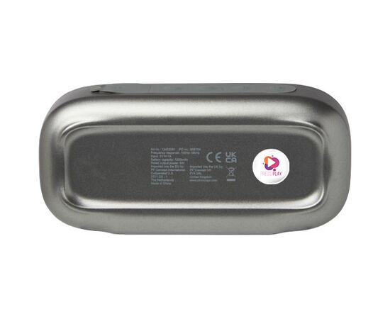 Stark 2.0 5 W gerecycled plastic IPX5 Bluetooth® speaker  Zilver, Zwart - Unbranded 12432081