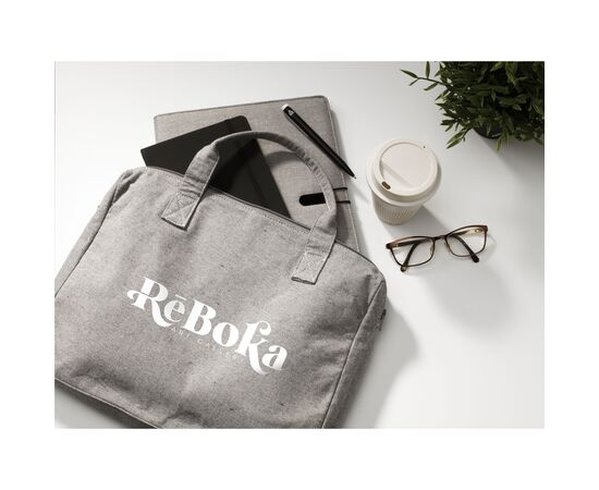 Wolkat Casablanca 15,6 inch Recycled Textile Laptop Bag Grey - Wolkat 127290