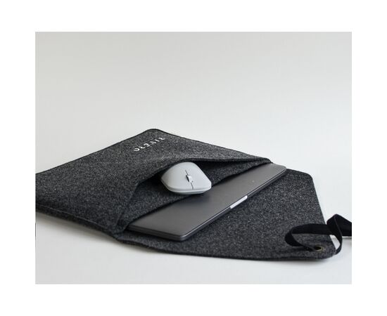 Recycled Felt Laptop Sleeve 15/16p Noir - Made Out Of W49398