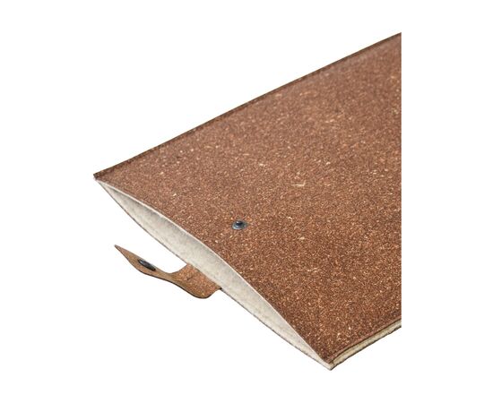 Recycled Leather Laptop Sleeve 14" Braun - Made Out Of W49440