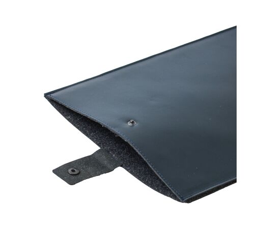 Recycled Leather Laptop Sleeve 16" Bleu foncé - Made Out Of W49532