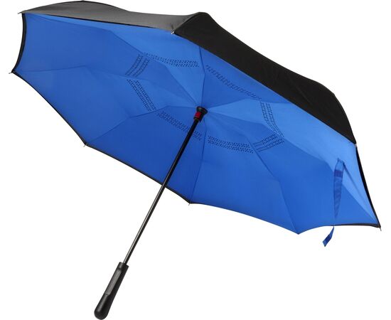 Regenschirm aus Pongee-Seide Constance Schwarz -  7963.001