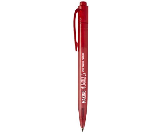 Thalaasa balpen van ocean bound plastic (zwarte inkt) Rood - Marksman 10783521