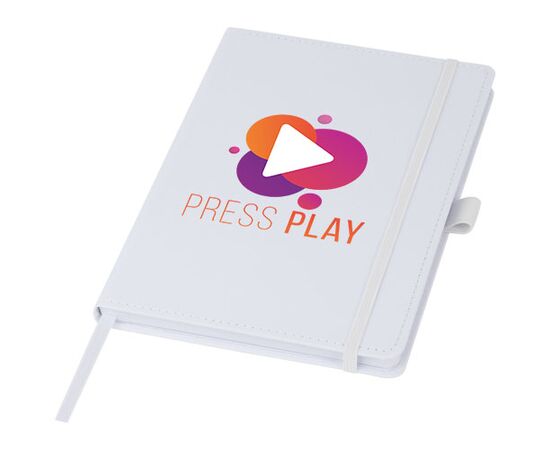 Thalaasa notitieboek met hardcover van ocean bound plastic Wit - Marksman 10784601