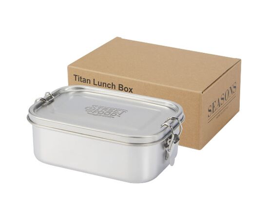 Titan lunchtrommel van gerecycled roestvrij staal Zilver - Seasons 11333981