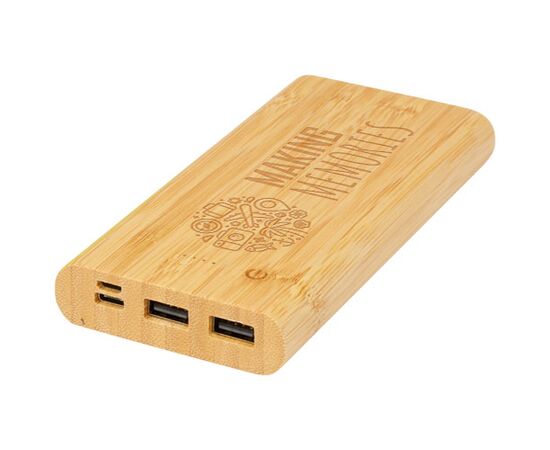 Tulda 10.000 mAh Powerbank aus Bambus Neutral - Unbranded 12432306