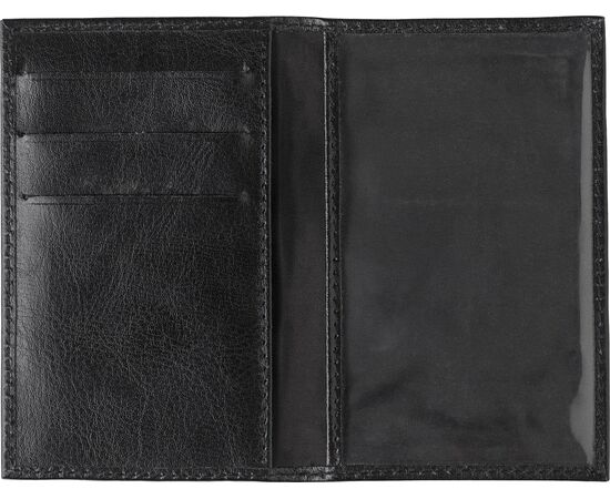 Leather credit card wallet Lee Black -  8050.001