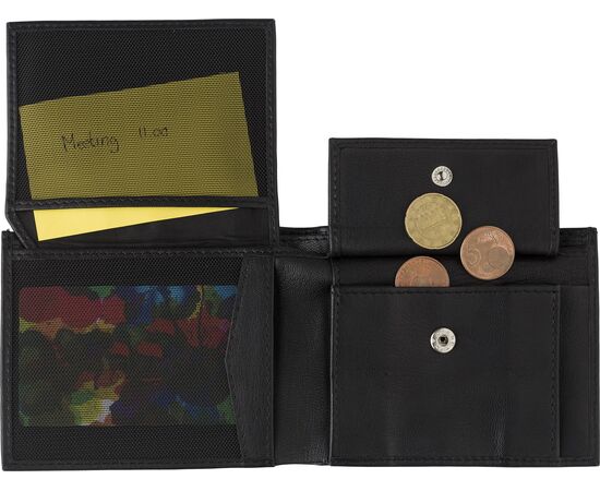 Leather wallet Yvonne Black -  8064.001