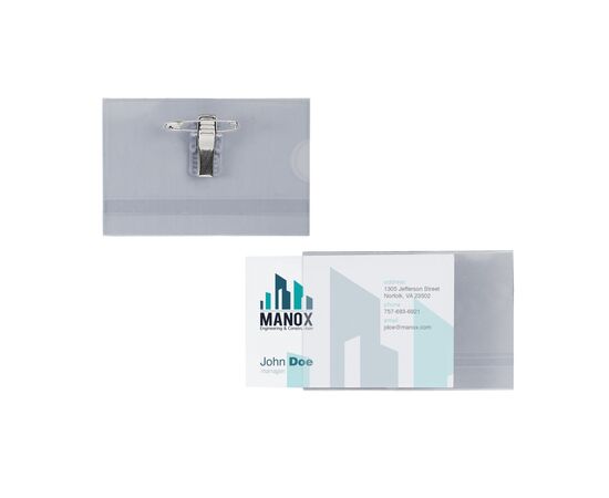 Badge 9 x 5,8 cm Transparent -  101404