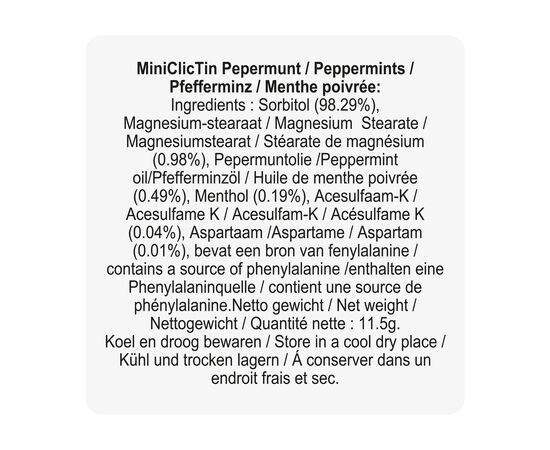 Mini ClicTin pastilles à la menthe Bleu -  25153060