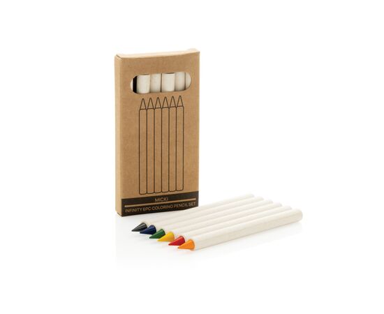 Micki GRS 6-delige set infinity kleurpotloden Wit - XD Collection P611.3503