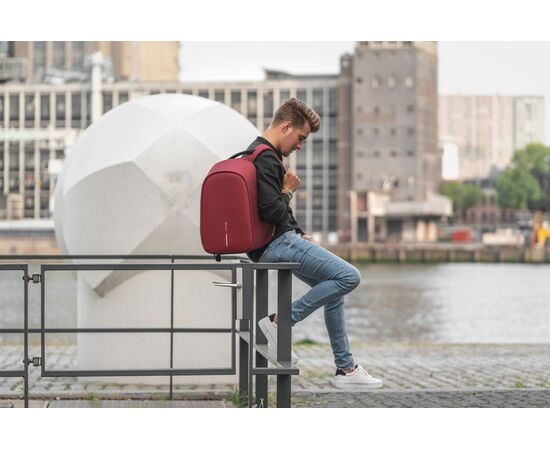 Bobby Hero Regular, Anti-theft backpack Red, Black - XD Design P705.294