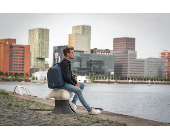Bobby Hero Regular, Anti-theft backpack Navy, Black - XD Design P705.295