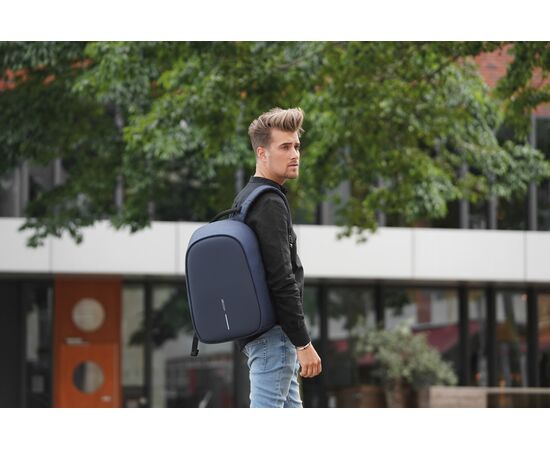 Bobby Hero Regular, Anti-theft backpack Navy, Black - XD Design P705.295
