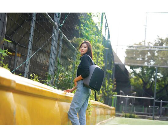 Bobby Hero Small, Anti-theft backpack Grey, Black - XD Design P705.702