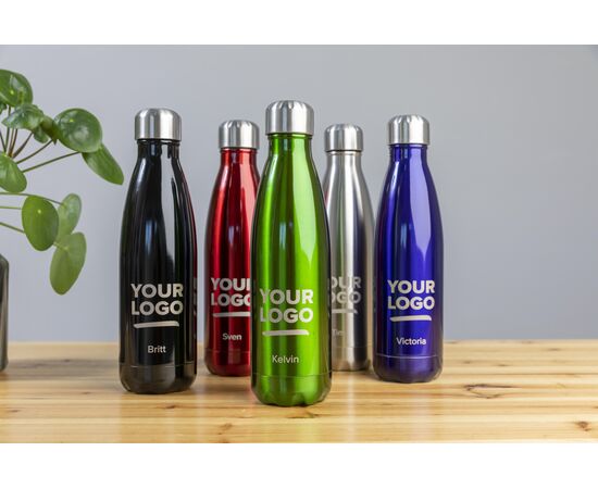 Stainless steel double walled flask Lombok Green -  8223.004