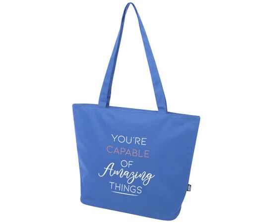Panama GRS recycled zippered tote bag 20L Royal blue - Unbranded 13005253