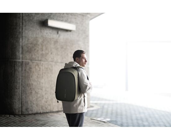 Bobby Hero Small, Anti-theft backpack Green, Black - XD Design P705.707
