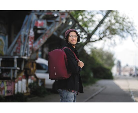 Sac à dos antivol Bobby Soft Rouge, Noir - XD Design P705.794