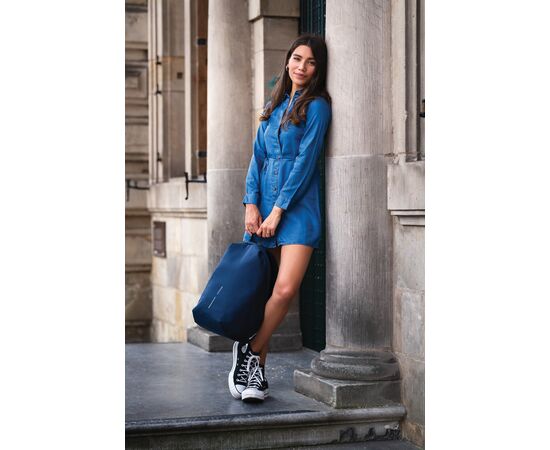 Bobby Soft, anti-diefstal rugzak Donkerblauw, Zwart - XD Design P705.795