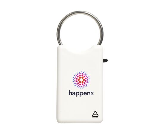 Safe GRS Recycled Key Ring Schlüsselanhänger Weiß -  103910