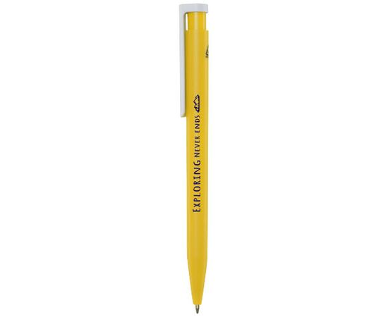 Unix recycled plastic ballpoint pen (blue ink) Yellow - Unbranded 10789611